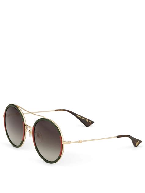 gucci round aviator sunglasses|Gucci aviator sunglasses shades.